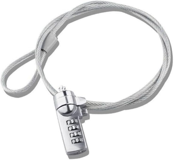 Black Laptop Combination Lock with Tamper Resistant Lockhead and 4 Digit Code - Image 1